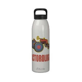 Funny Tractor Water Bottle