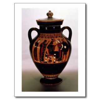 Attic black figure amphora depicting the Birth of Post Cards