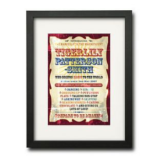 personalised gifted and talented print by watermark