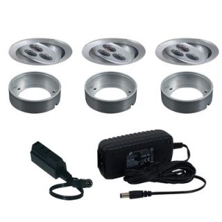 Jesco Lighting 3 Light Adjustable Round Slim Disk Kit