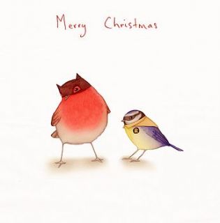 'batman & robin' christmas card by loveday designs