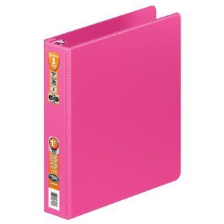 Wilson Jones Heavy Duty Round Ring Binder with Extra Durable Hinge, 1.5 Inch, Bright Pink (W364 34 212) 