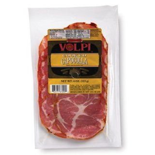 Volpi Pre Sliced Capocolla   4 oz  Meat And Game  Grocery & Gourmet Food