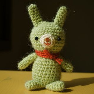 handmade mohair rabbit amigurumi by hannah chan