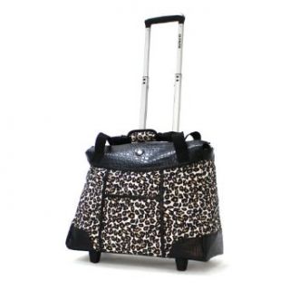 Olympia Deluxe Fashion Rolling Tote, Cheetah, One Size Clothing