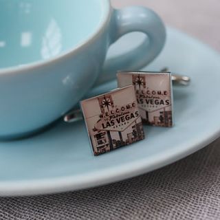 las vegas cufflinks by suzy q