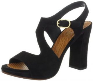 Chie Mihara Women's Cornelia Platform Sandal,Black,37 EU/6.5 M US Shoes