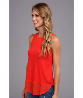 Vince Camuto Mixed Media Tank Flame