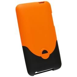 Orange/ Black Rubber Coated Case for Apple iPod touch 2nd/ 3rd Gen Eforcity Cases