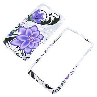 Violet Lily Protector Case for Motorola Electrify 2 XT881 Cell Phones & Accessories