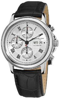 Stuhrling Prestige Men's 362.33152 Prestige Swiss Made Automatic  Valjoux 7750 Accolade Chrono Automatic Silver Watch Watches