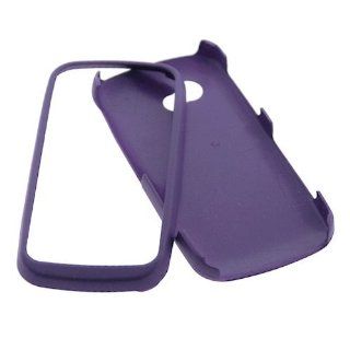Purple Rubberized Hard Cover Case for AT&T LG Neon II GW370 Cell Phones & Accessories