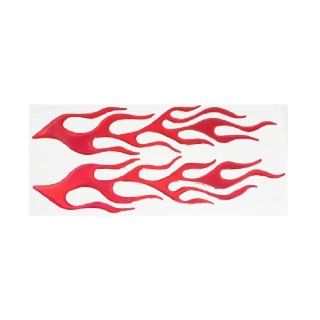 Car Auto Decorative Flame Fire Style Decal Sticker Red Pair Automotive