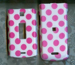 POLKA DOT Motorola W370 W375 Faceplate snap Cover CASE Cell Phones & Accessories