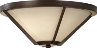 Murray Feiss FM365HTBZ Nolan Collection 2 Light Flush Mount, Heritage Bronze Finish with Cream Etched Glass   Flush Mount Ceiling Light Fixtures  