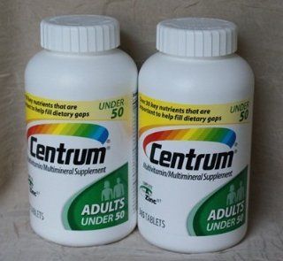 Centrum Multivitamin Tablets for Adult under 50, 365tablets, 2bottles Health & Personal Care