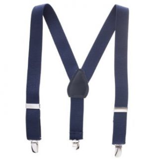Solid Color Kids Elastic Suspenders (Availaible in 3 Sizes and 12 Colors) (22, Navy) Apparel Suspenders Clothing