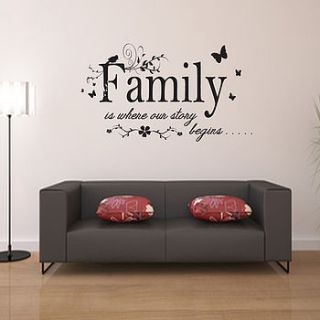 family wall sticker by almo wall art