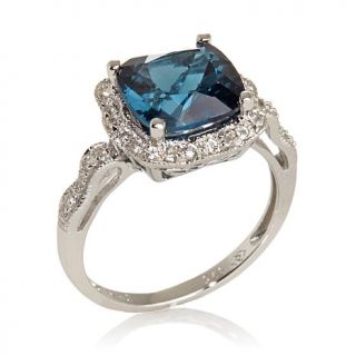 Colleen Lopez "Centuries of Splendor" 3.84ct London Blue Topaz and White Topaz