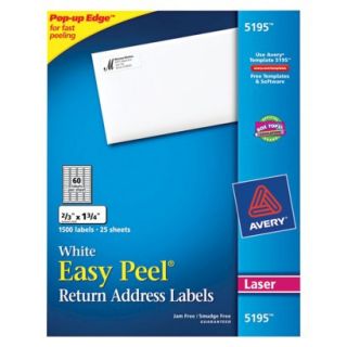 Avery® 2/3 x 1 3/4 Laser Easy Peel Address L
