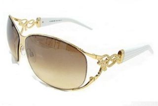 ROBERTO CAVALLI Temi 376S 376 S Gold/White D26 Frame Sunglasses Shoes