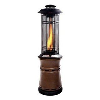 The Inferno Central Flame LP Gas Patio Heater Finish Bronze   Chimney Caps