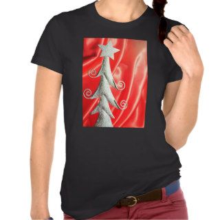 Abstract Christmas tree design T Shirts