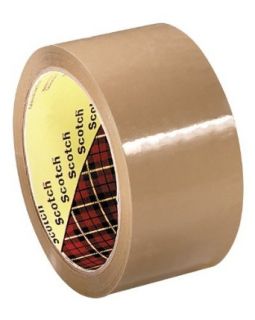 Scotch Box Sealing Tape 371 Tan, 48 mm x 50 m (Case of 36)