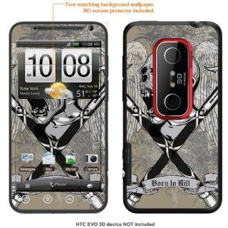 Protective Decal Skin Sticker for Virgin HTC EVO V 4G case cover evo3D 371 Cell Phones & Accessories