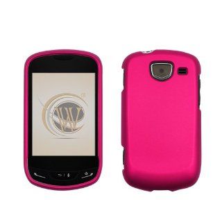 Rose Pink Rubberized Hard Case Cover for Verizon Samsung Brightside SCH U380 Cell Phones & Accessories