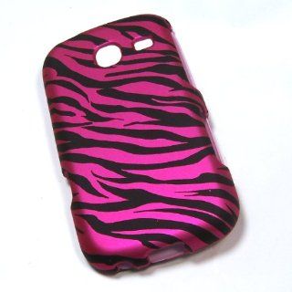 Samsung SCH S380c S380c Hard Pink Zebra Case Skin Cover Mobile Phone Accessory Cell Phones & Accessories