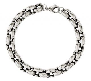 Steel by Design 8 Polished Circle Link Bracelet —