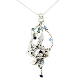 sterling silver morning glory pendant by rachel helen designs