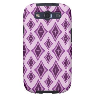 Diamonds and Crosses   Purple Samsung Galaxy S3 Cases