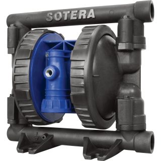 Sotera Systems Air-Operated Double Diaphragm Pump — 56 GPM, Polypropylene/Santoprene, Model# SP100-10N-PA-SSS  Air Operated Oil Pumps