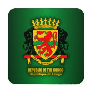 Republic of the Congo COA Coasters