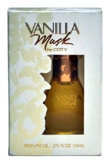Vanilla Musk By Coty   0.375 Oz Perfume Oil Splash  Eau De Parfums  Beauty