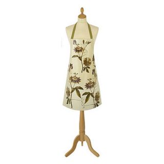 rhs passion flower pvc apron by ulster weavers