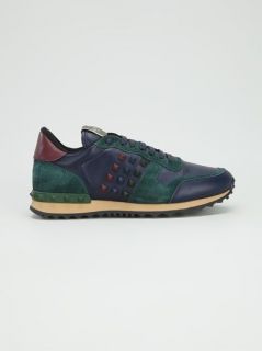 Valentino Garavani Studded Colour Block Trainer