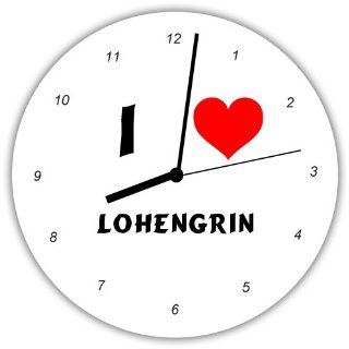 Shop Personalized Wall Clock with I Love Lohengrin (first name/surname/nickname) at the  Home Dcor Store. Find the latest styles with the lowest prices from Printing Hound
