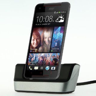 [Aftermarket Product] Silver Sync+Charging Dock Cradle Stand Station+USB Cable For HTC Butterfly S Cell Phones & Accessories