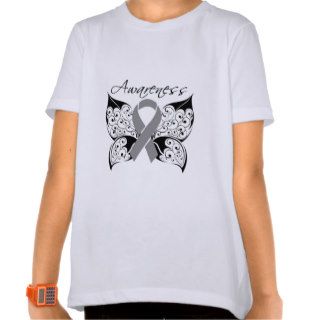 Tattoo Butterfly Awareness   Brain Tumor Shirts
