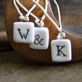 mini porcelain letters by home & glory
