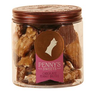 chocolate peanut brittle by ocean blue candy