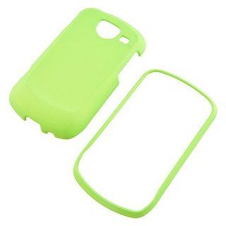 Neon Green Rubberized Hard Faceplate Cover Phone Case for Samsung Brightside U380 Cell Phones & Accessories