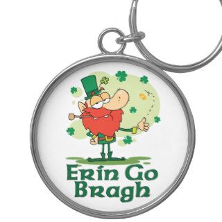 Funny Erin Go Bragh Leprechaun Key Chains