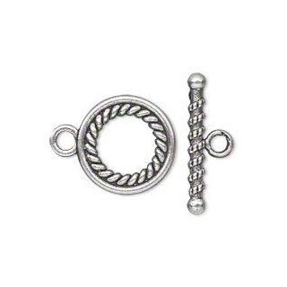 Fancy Twisted Rope Toggle Clasp   Pkg of 10