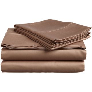 Home City Inc. Microfiber Solid Plain 100 percent Wrinkle free Sheet Set Tan Size Twin XL
