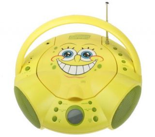 SpongeBob SquarePants CD Player with Radio & Clock —