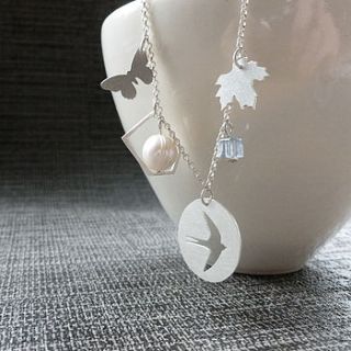 personalised animal charm necklace by hannah louise lamb